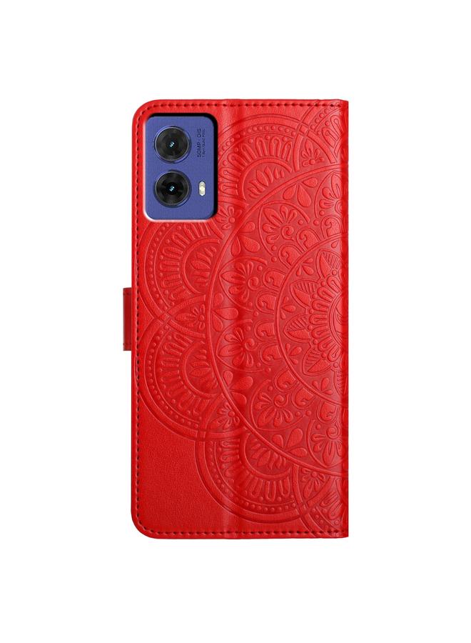 S-TOP Case For Motorola Moto G85 Flower Embossed Leather Phone Case - Image 3