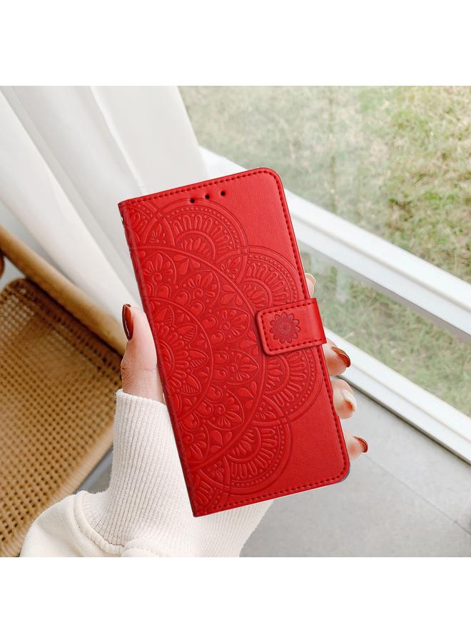 S-TOP Case For Motorola Moto G85 Flower Embossed Leather Phone Case - Image 2