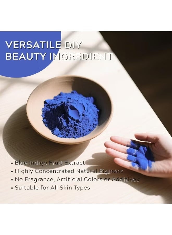 Viareline Blue Nila Powder Moroccan, Moroccan Nila Blue Powder, Indigo Powders for Hair Care, Nila Mask Brightening Dark Elbows, Knees, Underarms, Reduce Dark Spots, 200g - Image 5