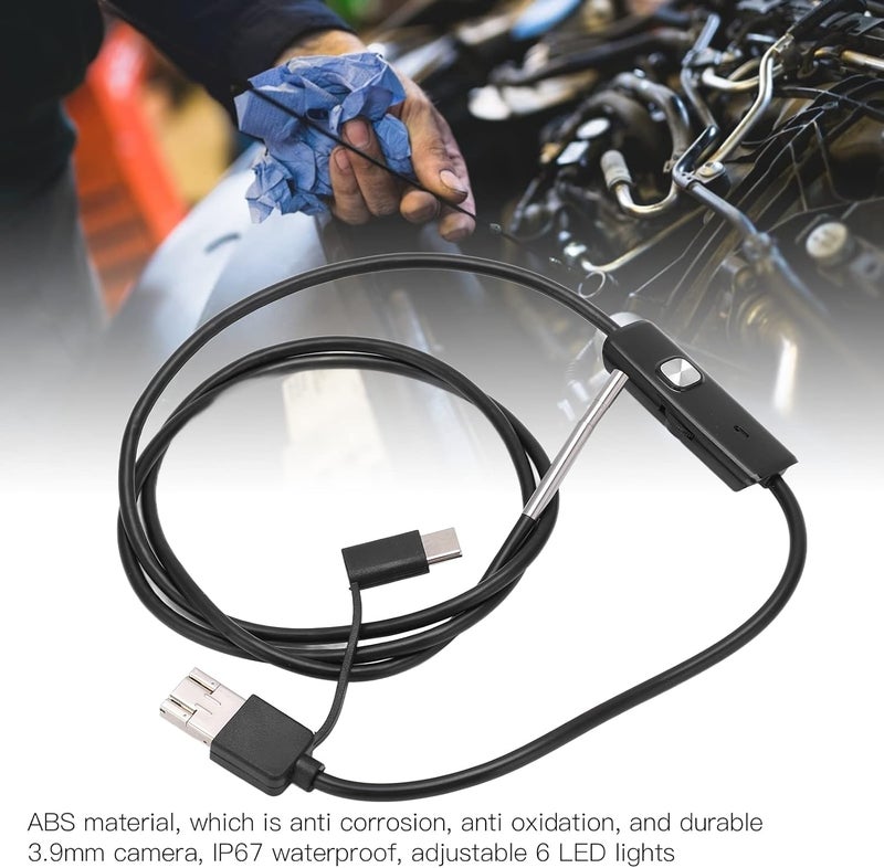 Market mainstream color picks for Industrial Pipeline Maintenance - AN100 3.9 Inspection Camera Endoscope with 3.9mm Lens, 1m Flexible Wire, and 6 LED Lights - IP67 Rated Borescope Compatible with Mobile Phones (Soft Cord 3.5m) Minimal design All storage space compatible Wide usage compatibility Durability enhanced Assorted trendy color picks Integrated practical design Fast & slow shipment compatible Gulf market trial optimized design Tiered cost purchase alternatives Worldwide popular practical build Labor saving Trendy natural assorted colors Small apartment fit Fine detail Wide range usage design Most item matching trendy design Defect free upgraded substance Public demand affordable quality Individual group scene compatible Long lifespan Classic practical design Storage transit efficiency build Bug proof seal Budget friendly sizing alternatives - Image 3