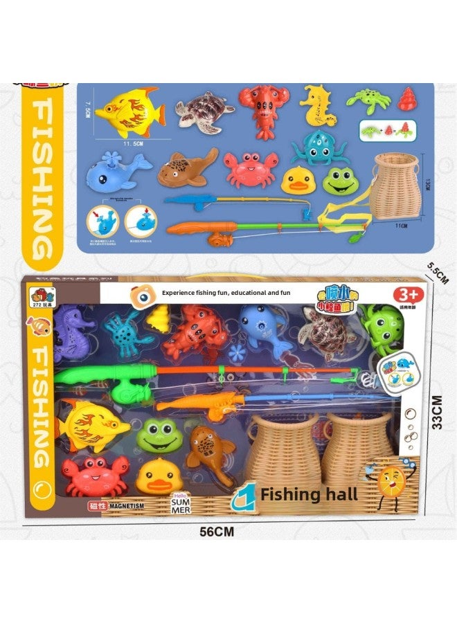 Children Play House Press Water Cartoon Water Dispenser Fishing Toys 311-102 Interactive Lollipop Dessert-Color:311-102 - Image 3