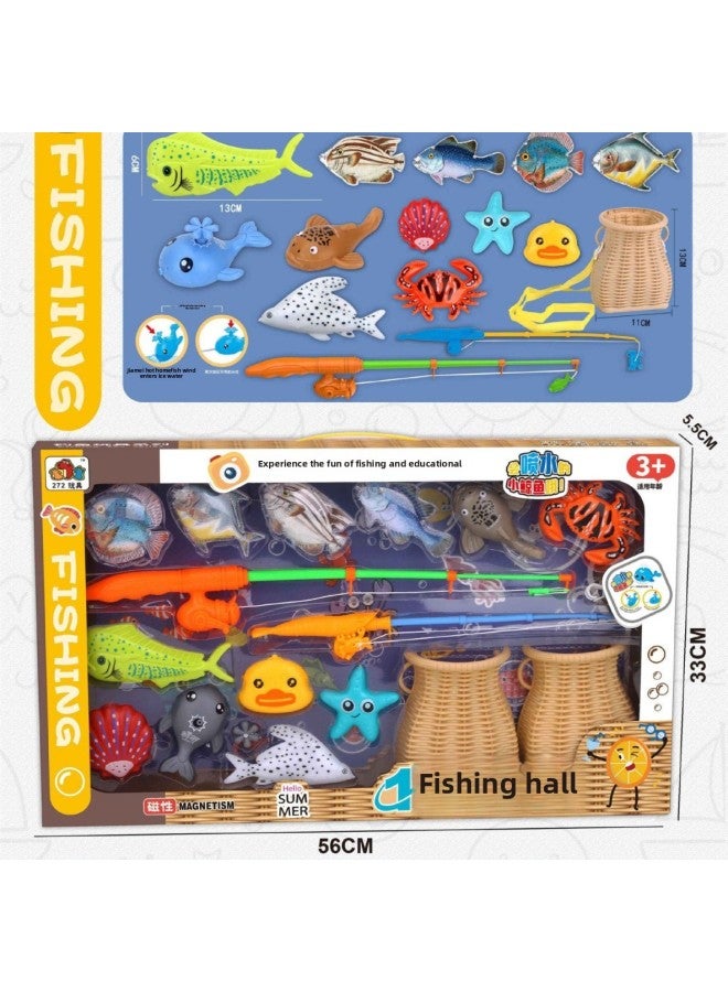 Children Play House Press Water Cartoon Water Dispenser Fishing Toys 311-102 Interactive Lollipop Dessert-Color:311-102 - Image 5