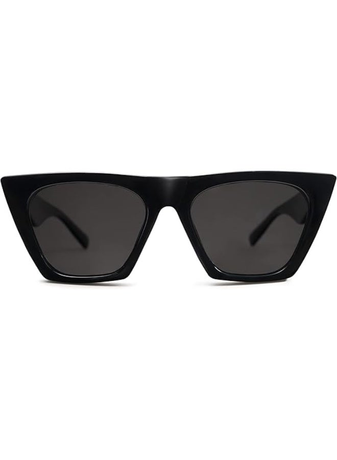 HDCRAFTER Oversized Square Cateye Polarized Sunglasses for Women Men Big Trendy Sunnies - Image 2