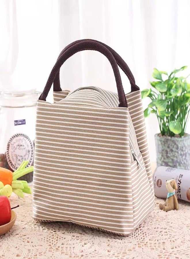 Trendegic حقائب غداء صغيرة معزولة حرارياً من ترينديجيك، مناسبة للنساء العاملات والطلاب والأطفال إلى المدرسة، حقيبة غداء مانعة للتسرب تحافظ على الطعام ساخناً وبارداً، حقيبة حمل قابلة لإعادة الاستخدام للنزهات مع طبقة داخلية من رقائق الألومنيوم (شريط بيج). - Image 4
