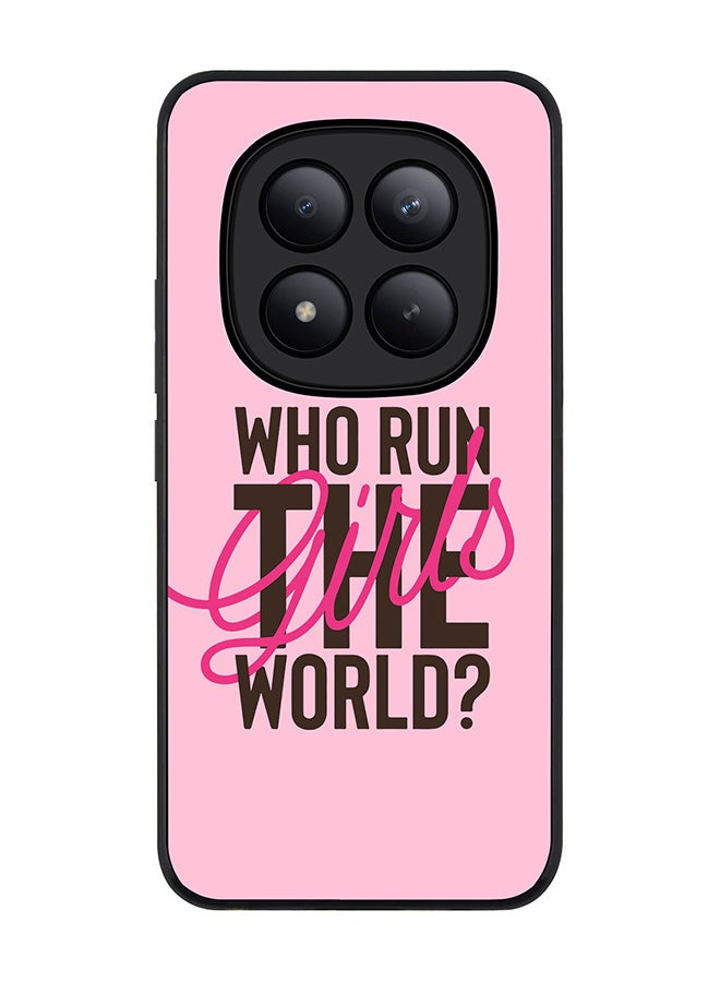 For Xiaomi Redmi Note 15 Pro+ / Poco M8 Pro Case,Slim fit Camera Protection, Shockproof Thin Phone cover  - Who run the world?