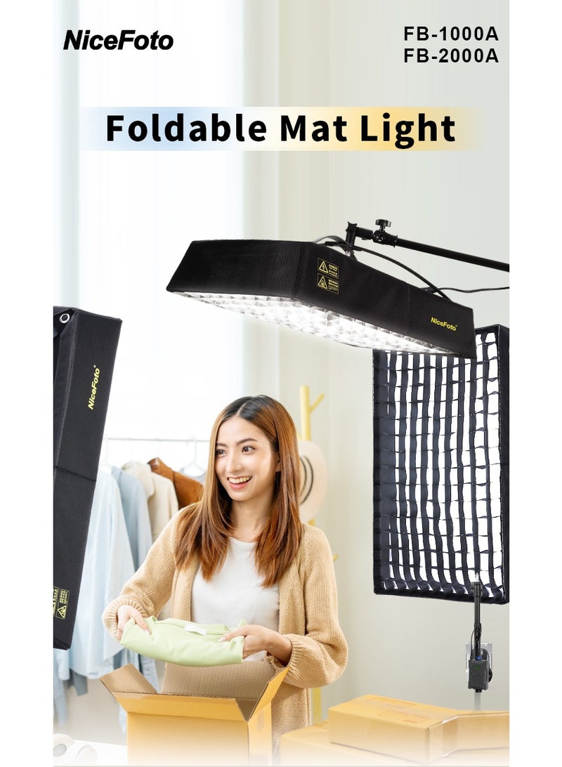NiceFoto FB-A Series (Bi-Color) Collapsible Light with Grid - FB-2000A {200 Watts} - Image 2