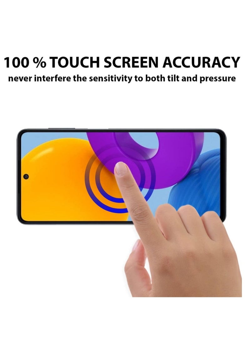 Raxoom Screen Protector compatible with Samsung Galaxy M52 5GTempered Glass [HD Full Coverage][Easy Installation][Scratch Resistant][9H Hardness][Free bubble][Touch Sensitive]Protective Filmâ€¦ - Image 3
