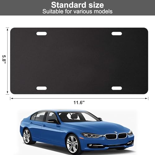Demao License Plate Pad Anti Rrattle 2 Pack, License Plate Foam Padding Shockproof, Universal Fit for Car &SUV Noise Reduction & Vibration Dampening,11.6"x5.8"x0.1" - Image 3