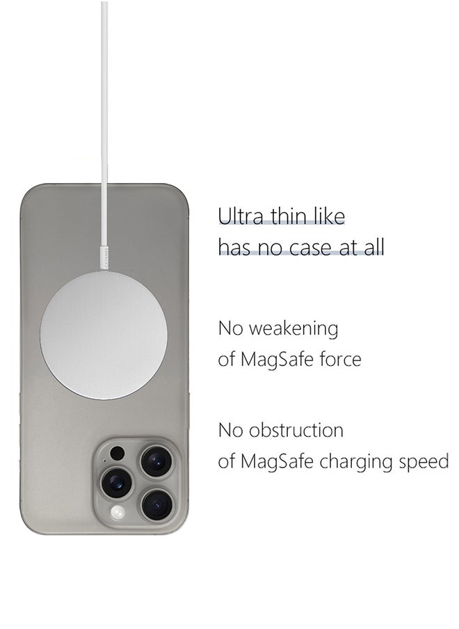 CATANES - غطاء حماية لهاتف iPhone 15 Pro Max من سلسلة Air Skin غطاء خلفي قوي ومتين ورفيع وغطاء حماية من السقوط وطبيعي شفاف - Image 1