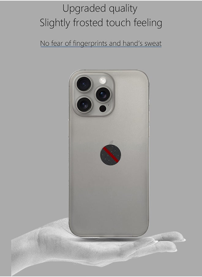 CATANES - غطاء حماية لهاتف iPhone 15 Pro Max من سلسلة Air Skin غطاء خلفي قوي ومتين ورفيع وغطاء حماية من السقوط وطبيعي شفاف - Image 1