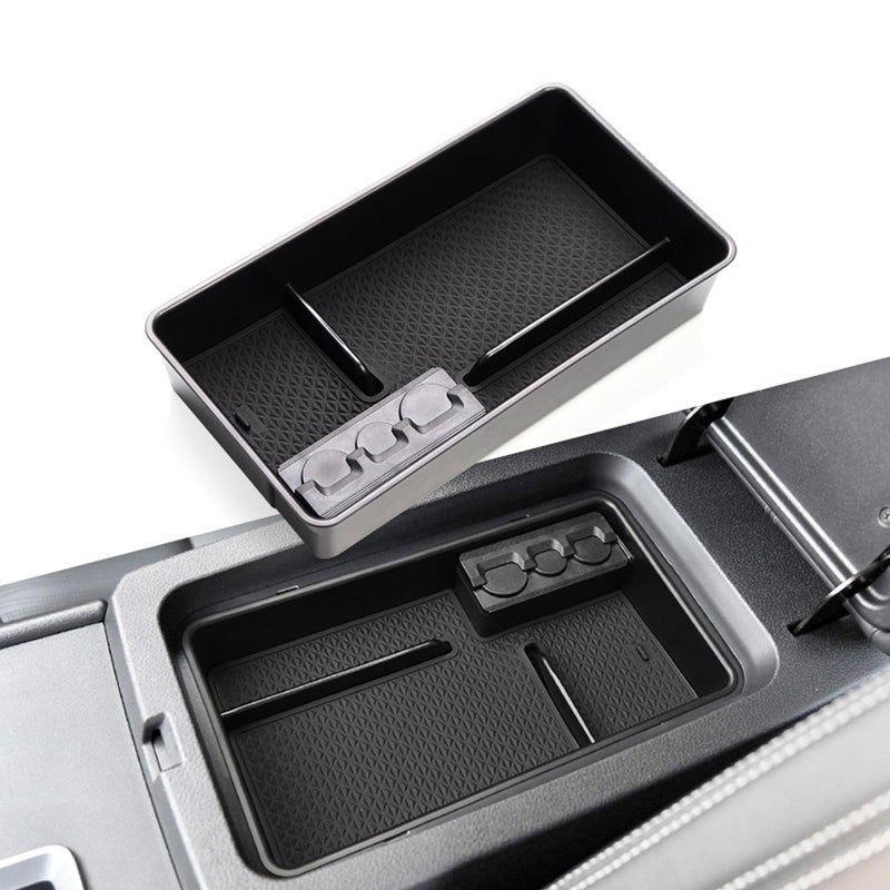 صندوق تخزين مسند الذراع للسيارة مويتيل إل سي متوافق مع نيسان ألتيما 2019-2024 منظم درج الكونسول الوسطي صندوق تخزين مسند الذراع حاوية ثانوية ملحقات مع حصيرة