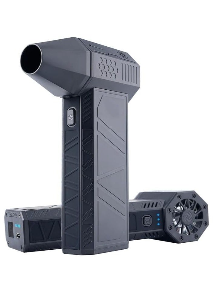 ELTRAZONE Jet Dry Mini Blower, 130000 RPM Portable Mini Jet Blower, Super Jet Fan Adjustable Speeds and Rechargeable, Cordless Jet Blower Car Dryer with Large Battery, and Type-C Fast Charging  - Image 1