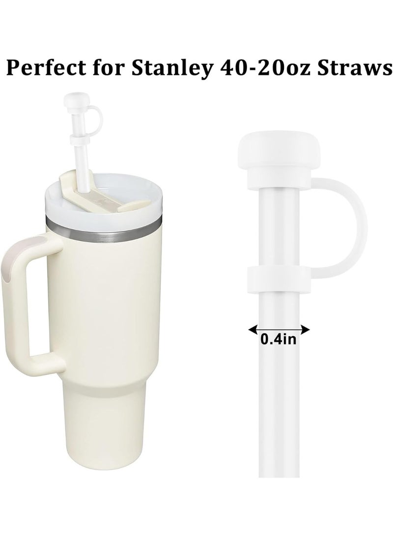 4 Pcs Straw Covers for Stanley Cup 40-20 oz, 0.4 inches Silicone Straw Cover Caps, Stanley Cups Accessories, Dust-proof and leak-proof (4 Straw Covers) - Image 3