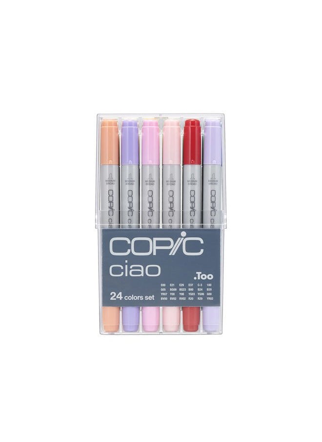 COPIC Ciao Markers 24pc Basic Set  - Image 1