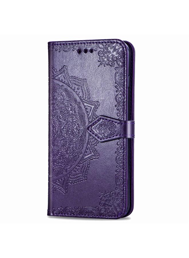 Zaboon Case For Galaxy M51 Mandala Flower Embossed Horizontal Flip Leather Case with Bracket / Card Slot / Wallet / Lanyard - Image 2