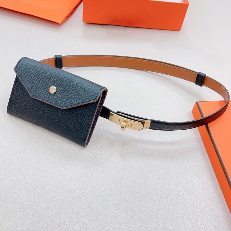 New Womens Genuine Leather Belt for Dresses and Coats Earth Gold - Image 3