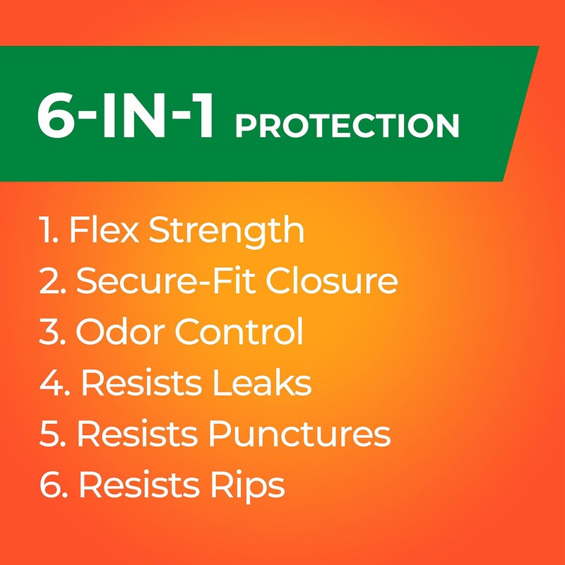 Hefty Ultra Strong Made with 50% Recovered Materials* Tall Kitchen Trash Bags, Gray, Unscented, 13 Gallon, 110 Count - Image 4