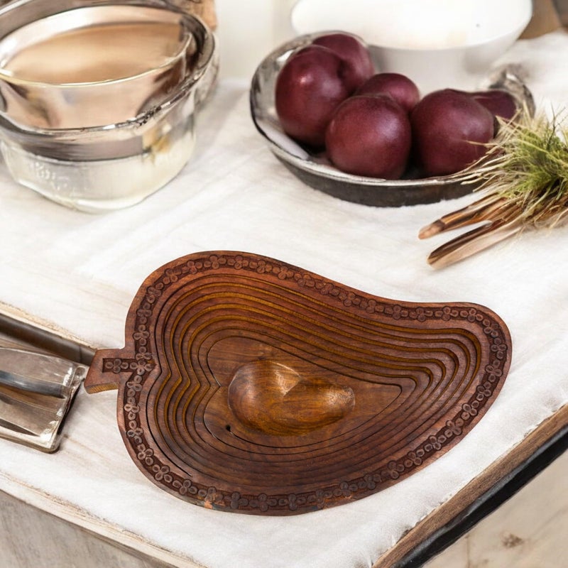 Natriel Handmade Wooden Tray | Serving Tray | Decorative Serveware for Home | Fruit Tray for Dinning - Image 3