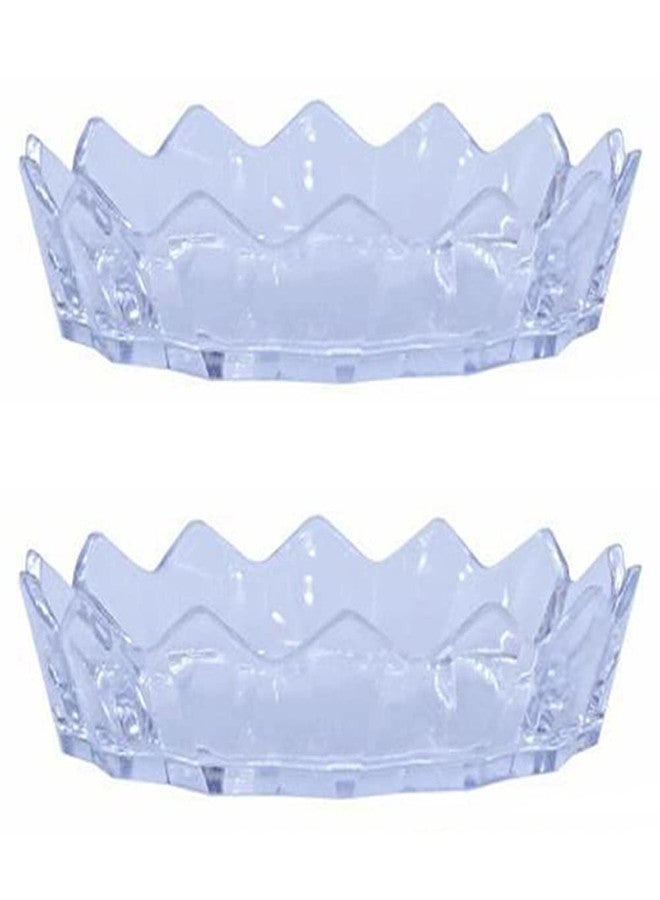 Teensery 2 Pcs Clear Plastic Bead Sorting Trays Nail Pen Holders Nail Art Color Mixing Trays Sequin Diamond Rhinestone Plates Manicure Tools for Home and Salon Use - Image 1