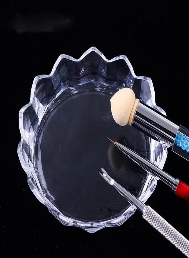 Teensery 2 Pcs Clear Plastic Bead Sorting Trays Nail Pen Holders Nail Art Color Mixing Trays Sequin Diamond Rhinestone Plates Manicure Tools for Home and Salon Use - Image 3