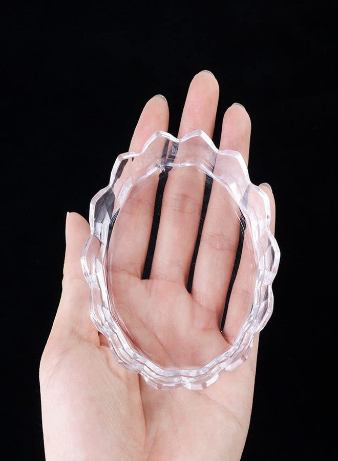 Teensery 2 Pcs Clear Plastic Bead Sorting Trays Nail Pen Holders Nail Art Color Mixing Trays Sequin Diamond Rhinestone Plates Manicure Tools for Home and Salon Use - Image 4