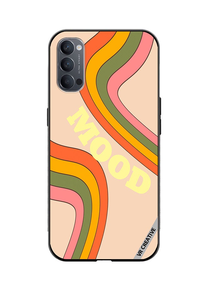 VR CREATIVE Protective Case Cover For Oppo Reno4 Pro 5G Mood Design Multicolour - Image 1