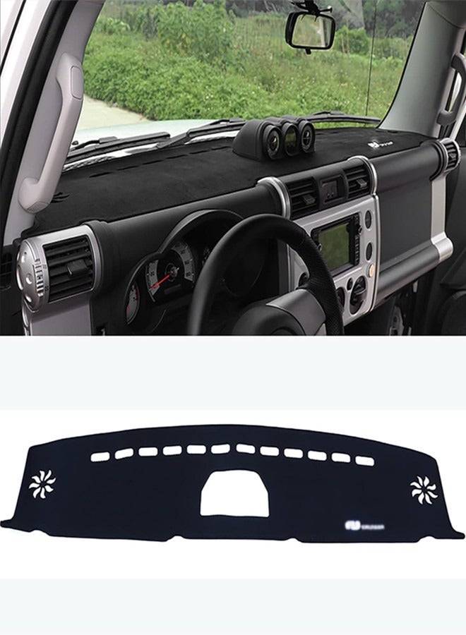 Generic Toyota Fj Cruiser Dashboard Cover. Anti Slip Dashboard Mat For Fj Cruiser 2007-2023 Models, Blackl  - Image 1