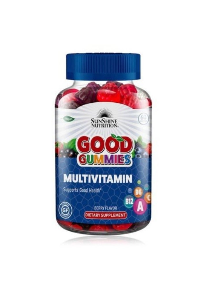 سنشاين نيوترشن جود جوميز، فيتامينات متعددة، 60 قطعة - Image 1