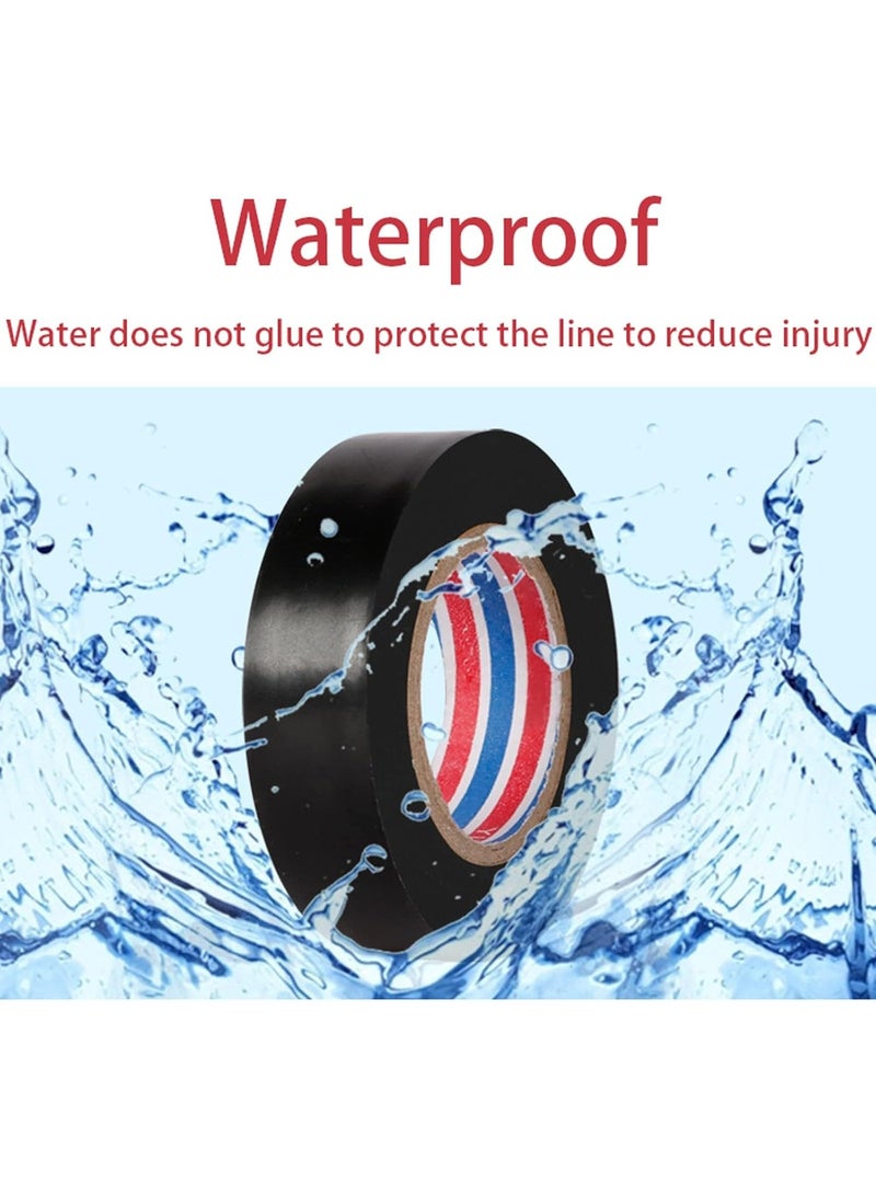 erorex 6 pcs General Purpose Electrical Tape PVC Electrical Wire Insulating 18mm x 10m Electrical Tape Adhesive Tape Assorted Colors - Image 4