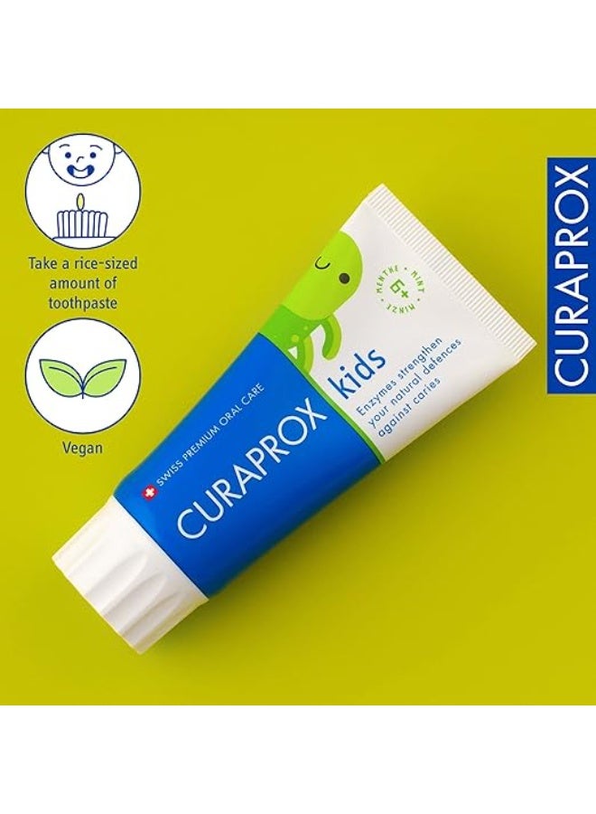 Curaprox Kids Toothpaste – Mint Flavor – For Children 6+ Years - Image 3