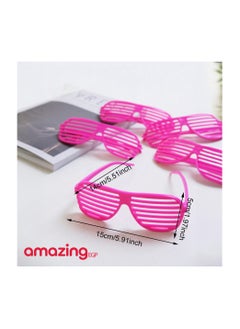amazing.EGP Rose Red Decorative Party Sunglasses for Adults Kids, Funny Glasses New Disco Glasses for Summer Beach Birthday Party Party-Rose Red  - Image 2