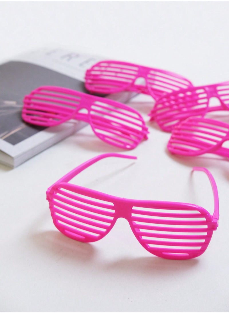 amazing.EGP Rose Red Decorative Party Sunglasses for Adults Kids, Funny Glasses New Disco Glasses for Summer Beach Birthday Party Party-Rose Red  - Image 5