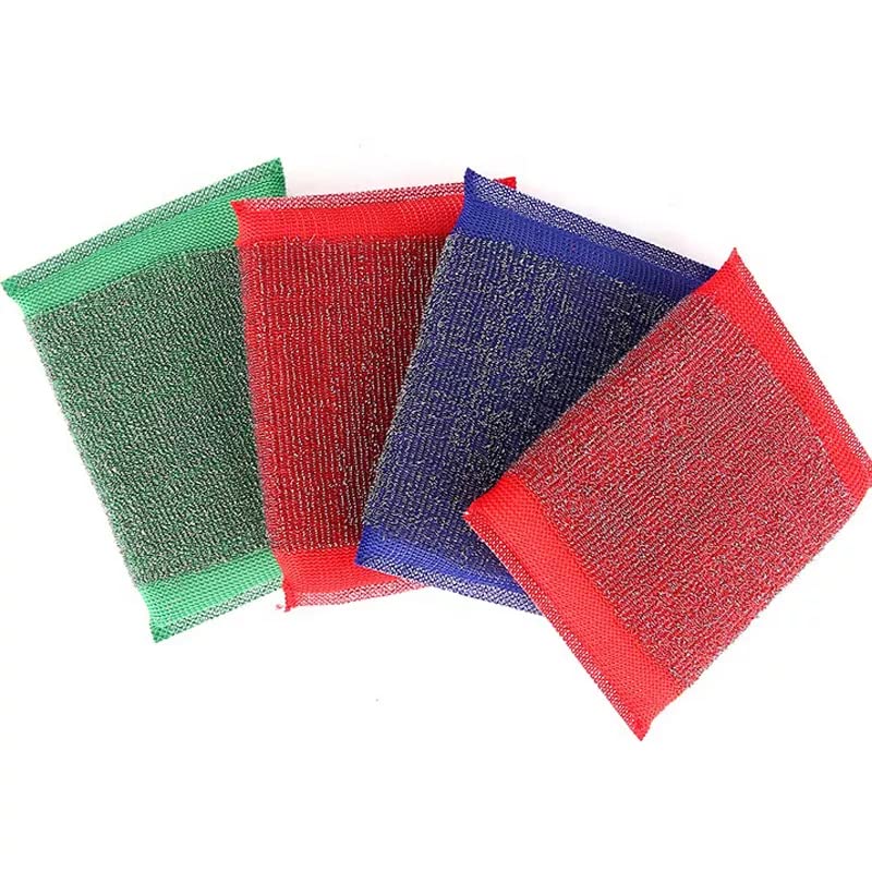 KBS Sponge Wipe Scrubber pad (Pack of 4) for Dish Washing Cleaning Accessories Items Bathroom Toilet Tiles Cleaning Products Tools(Multi Color) - Image 1