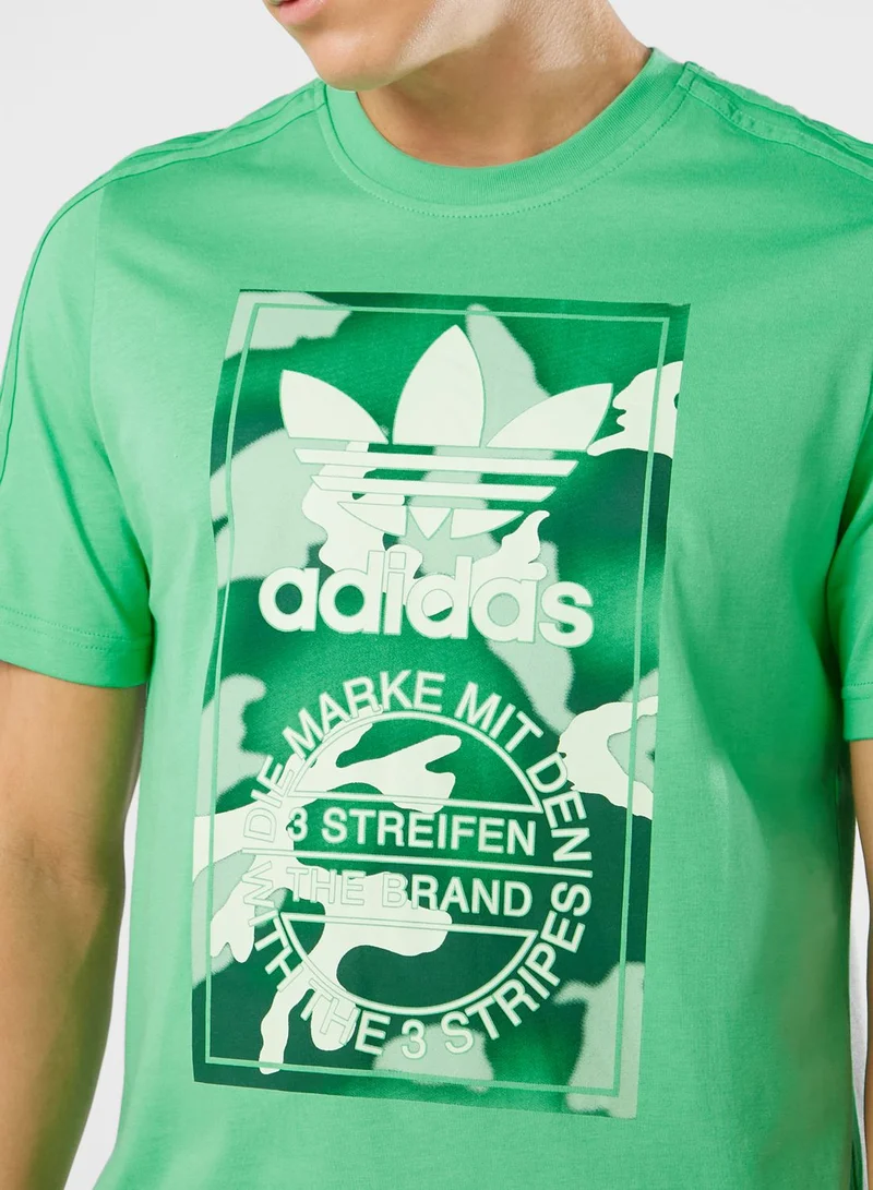 adidas Originals Camo Tongue Graphic T-Shirt