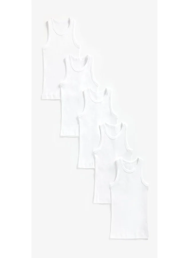 Mothercare White Vests - 5 Pack