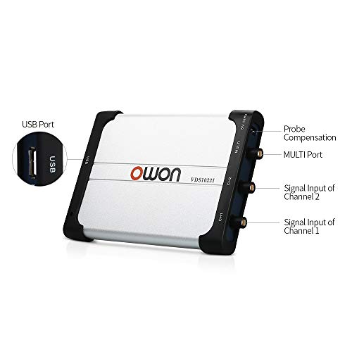 Owon VDS1022I USB PC Oscilloscope, MIT USB Isolation, 25 MHz - Image 2