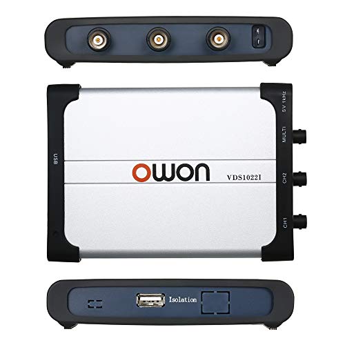 Owon VDS1022I USB PC Oscilloscope, MIT USB Isolation, 25 MHz - Image 4