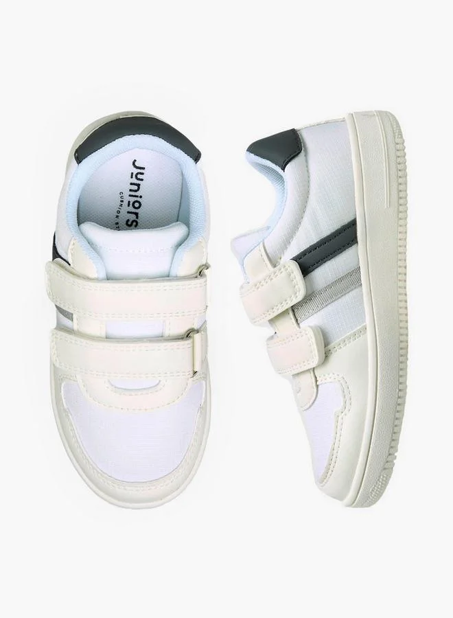 JUNIORS Boys Panelled Hook and Loop Sneakers