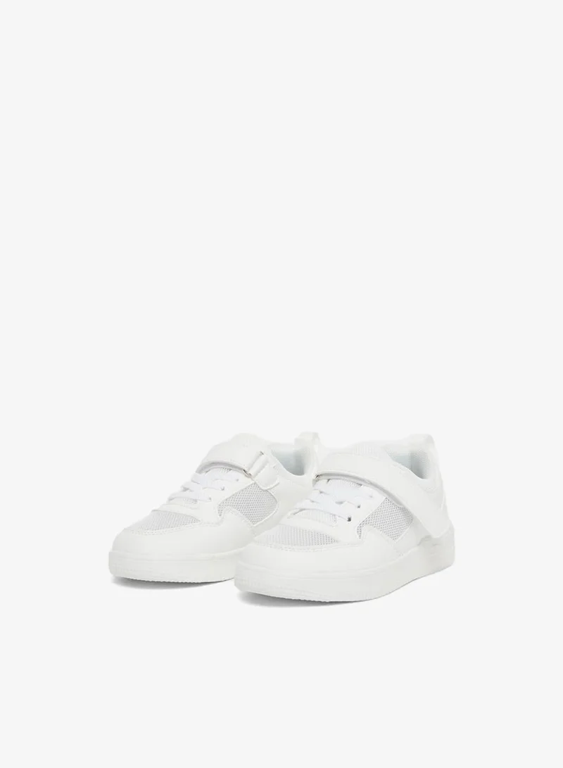 Styli Active Textured Sneakers with Hook and Loop Closure