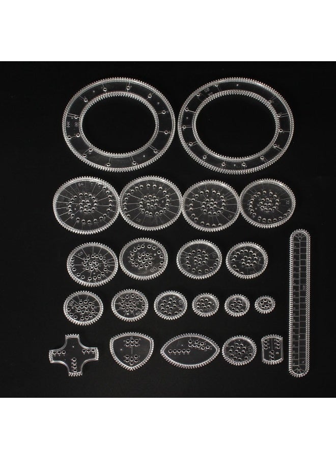 بلومنغ تايم مجموعة أدوات رسم سبيروجرافية مكونة من 22 قطعة - Image 5