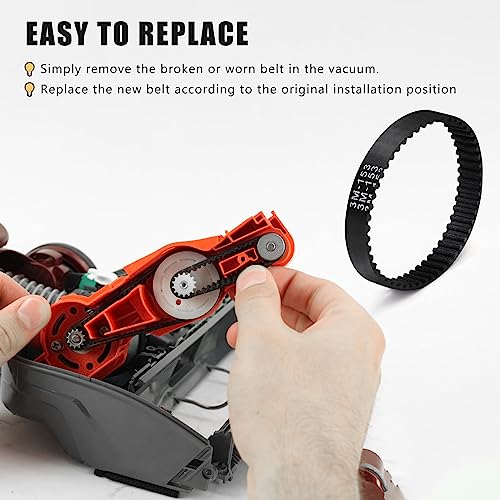 Chuancheng 3PCS Soft Front Brush Belt Replacement Part 153-3GT-8 for Shark AZ1002 AZ1000 AX950 AX951 ZU782 Vacuum - Image 5
