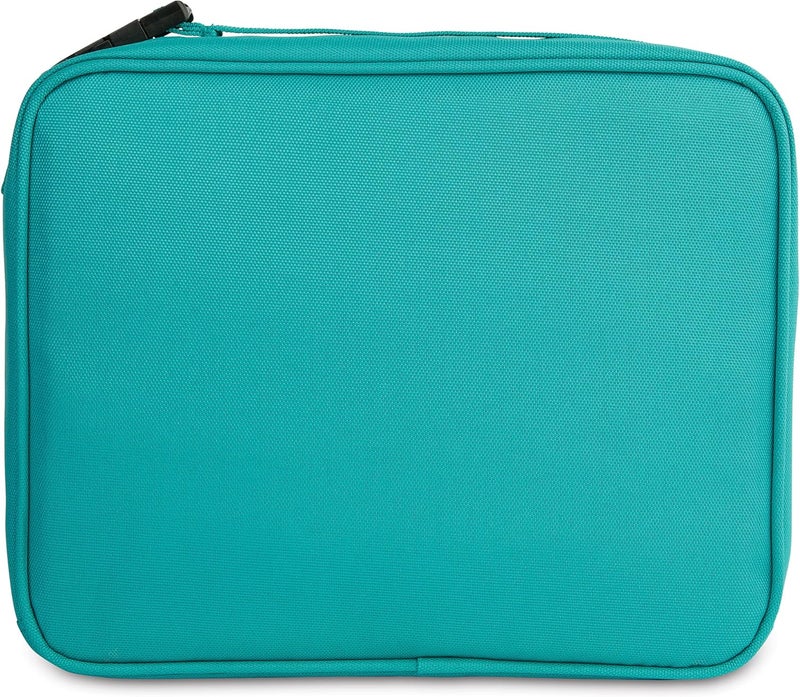 Pac-Kit ® Freezable Classic Lunch Box, Teal, Built with EcoFreeze® Technology, Collapsible, Reusable, Zip Closure With Zip Front Pocket and Buckle Handle, Designed for Fresh Lunch On the Go - Image 4