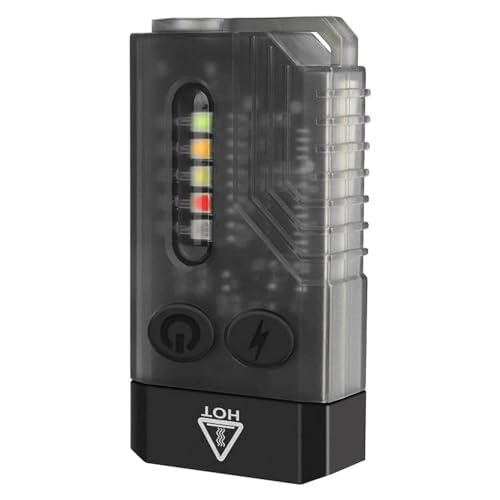 Vortex V10 Flashlight V10 EDC Flashlight with Red UV Blue Green Yellow White Light Emergency Signals Fluorescent Powerful 1000lm Rechargeable Mini Pocket LED Flashlight USBType C - Image 1