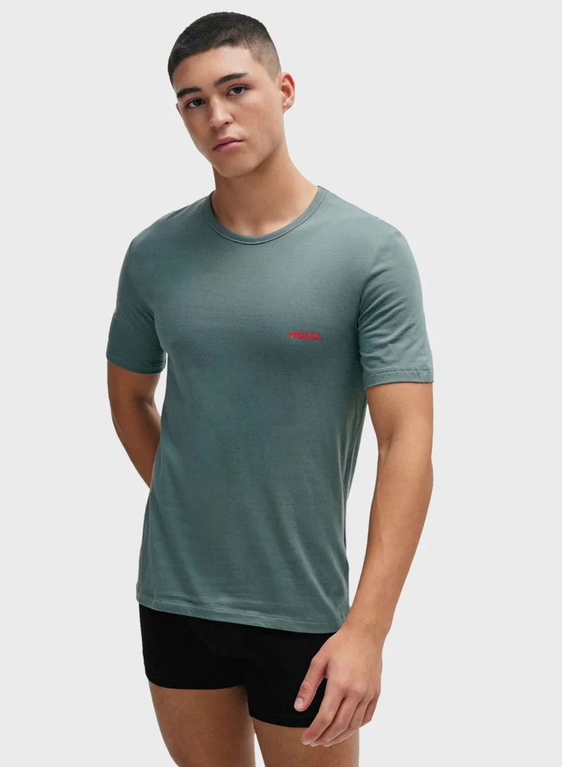 HUGO 3 Pack Crew Neck T-Shirt