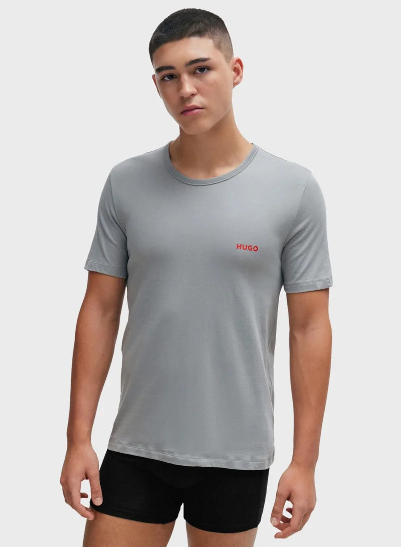 HUGO 3 Pack Crew Neck T-Shirt