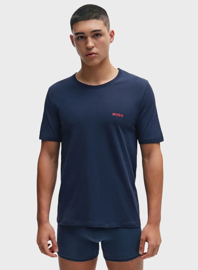 HUGO 3 Pack Crew Neck T-Shirt