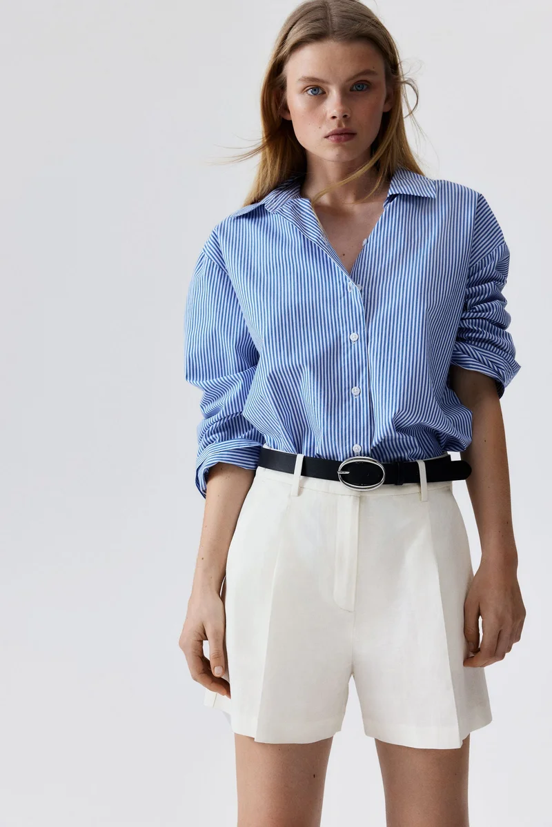 H&M Linen-blend shorts