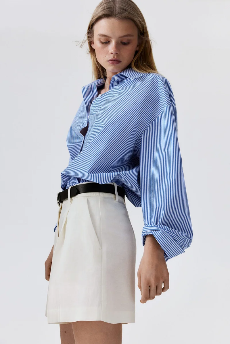 H&M Linen-blend shorts