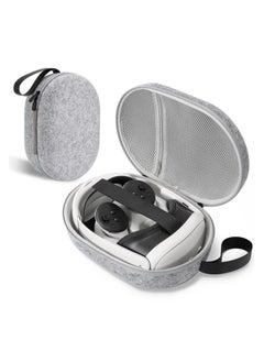 XICEN Hard Carrying Case for Meta Quest 3, Multiple Compartments for Elite Version VR Headset, Controllers and Accessories, Travel with Protection (Grey)  - Image 1