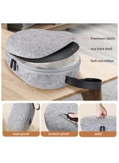XICEN Hard Carrying Case for Meta Quest 3, Multiple Compartments for Elite Version VR Headset, Controllers and Accessories, Travel with Protection (Grey)  - Image 3